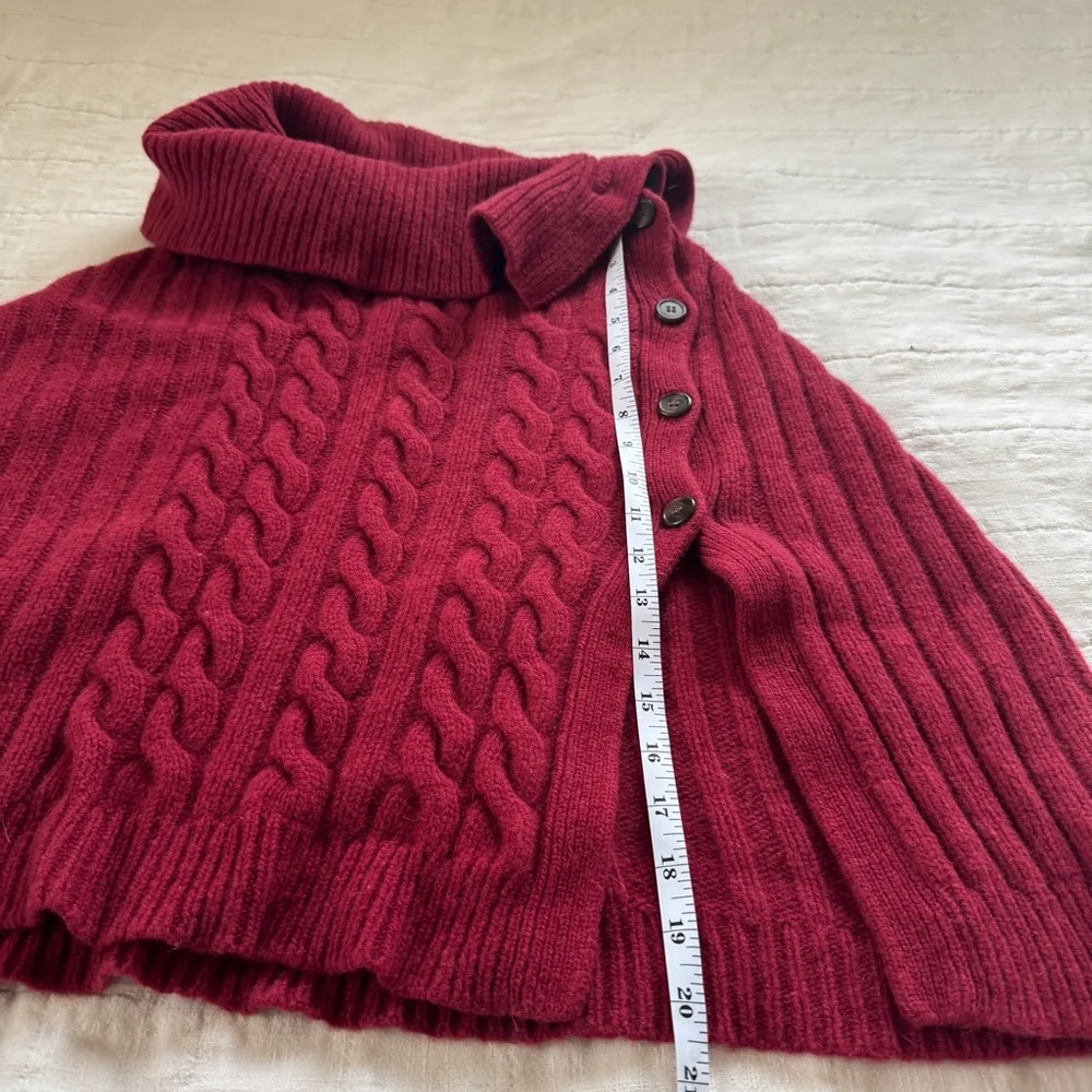 Garnet Hill Wool poncho • Size: M, L, XL - Picture 8 of 8